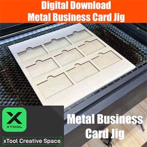 xTool Metal Business Card Jig