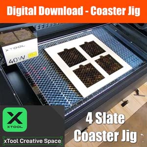 xTool 4 Slate Coaster Jig xtool