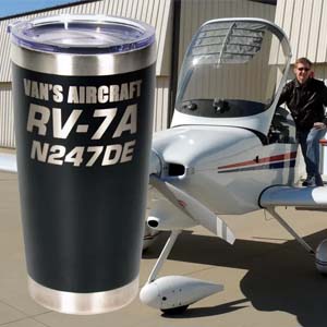 Van's RV Aircraft Custom Tumbler